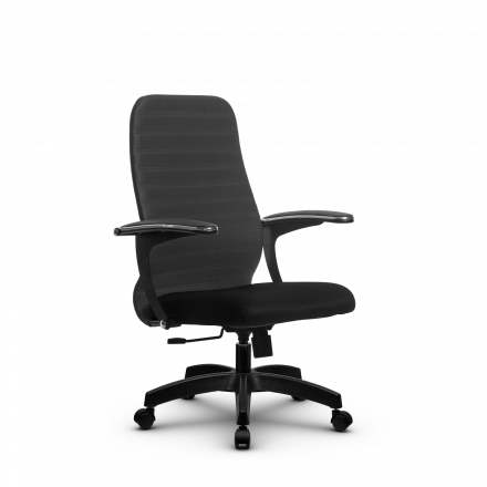 Кресло Метта SU-CM-10 темно-серое/черное Pl