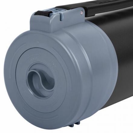 Термос классический, нержавеющая сталь 2 л, черно-серый, 2 кружки, ручка + ремешок, TAIGARU (ТАЙГАРУ), 608818