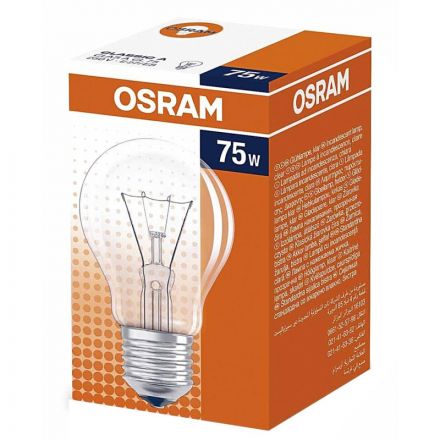 Лампа накаливания OSRAM CLAS A CL 75W 230V E27