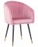 Стул обеденный DOBRIN MARY, розовый велюр (1922-16) Стул обеденный DOBRIN MARY, розовый велюр (1922-16)