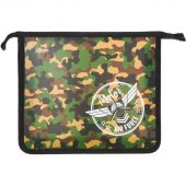 Папка для тетрадей Military А5 на молнии, пластик, ПТ-713 Папка для тетрадей Military А5 на молнии, пластик, ПТ-713