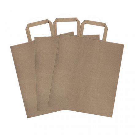 Крафт-пакет бумажный 24х14х29 см, КОМПЛЕКТ 50 шт., плоские ручки, плотность 90 г/м2, LAIMA ECO CRAFT, 609687 Крафт-пакет бумажный 24х14х29 см, КОМПЛЕКТ 50 шт., плоские ручки, плотность 90 г/м2, LAIMA ECO CRAFT, 609687