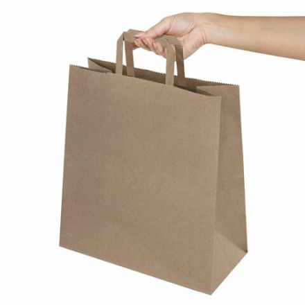 Крафт-пакет бумажный 24х14х29 см, КОМПЛЕКТ 50 шт., плоские ручки, плотность 90 г/м2, LAIMA ECO CRAFT, 609687 Крафт-пакет бумажный 24х14х29 см, КОМПЛЕКТ 50 шт., плоские ручки, плотность 90 г/м2, LAIMA ECO CRAFT, 609687