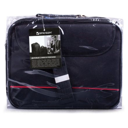 Сумка портфель BRAUBERG MOTIVE с отделением для ноутбука 15,6", откидная крышка, "Profi", черная, 30х40х7 см, 240441 Сумка портфель BRAUBERG MOTIVE с отделением для ноутбука 15,6", откидная крышка, "Profi", черная, 30х40х7 см, 240441