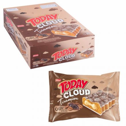 Пирожное TODAY со вкусом тирамису 40 г, ТУРЦИЯ, в шоу-боксе, 1380т Пирожное TODAY со вкусом тирамису 40 г, ТУРЦИЯ, в шоу-боксе, 1380т