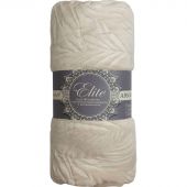 Плед TexRepublic Elite Листья Фланель 1,5 сп. Шампань