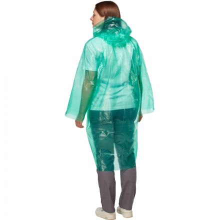 Плащ-дождевик с застежкой на липучке (плотный ПВД) Плащ-дождевик с застежкой на липучке (плотный ПВД)