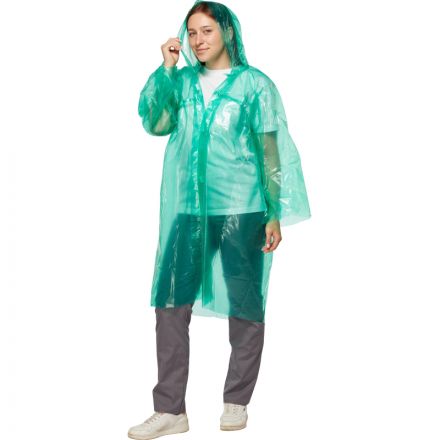 Плащ-дождевик с застежкой на липучке (плотный ПВД) Плащ-дождевик с застежкой на липучке (плотный ПВД)
