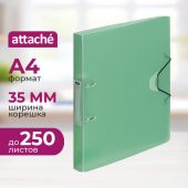 Папка на 2-х кольцах Attache Rainbow Style 35 мм зеленая до 250 листов