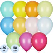 Набор шаров Y 12/30см Пастель + Декоратор ассорти 50шт, 6078041 Набор шаров Y 12/30см Пастель + Декоратор ассорти 50шт, 6078041