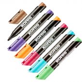 Маркер перманентный KORES набор 6 цв. 1-3 мм круглый наконечник '20902 Маркер перманентный KORES набор 6 цв. 1-3 мм круглый наконечник '20902