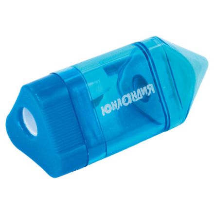 Точилка ЮНЛАНДИЯ "Карандашик", со стирательной резинкой, с контейнером, пластиковая, ассорти, 228440 Точилка ЮНЛАНДИЯ "Карандашик", со стирательной резинкой, с контейнером, пластиковая, ассорти, 228440