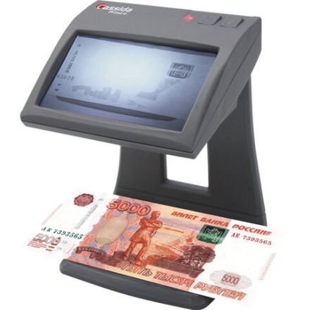 Детектор банкнот CASSIDA Primero Laser, ЖК-дисплей 11 см, просмотровый, ИК, антитокс, спецэлемент"М", 3391