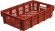 Ящик для заморозки 600х400х150 конусный,перф. красный Ящик для заморозки 600х400х150 конусный,перф. красный