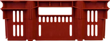 Ящик для заморозки 600х400х150 конусный,перф. красный Ящик для заморозки 600х400х150 конусный,перф. красный