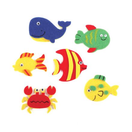 Наклейки из фетра "Рыбки", 12 шт., ассорти, ОСТРОВ СОКРОВИЩ, 661475 Наклейки из фетра "Рыбки", 12 шт., ассорти, ОСТРОВ СОКРОВИЩ, 661475