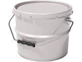 Ведро металл 3л. с крышкой-корона цв. белый Ведро металл 3л. с крышкой-корона цв. белый