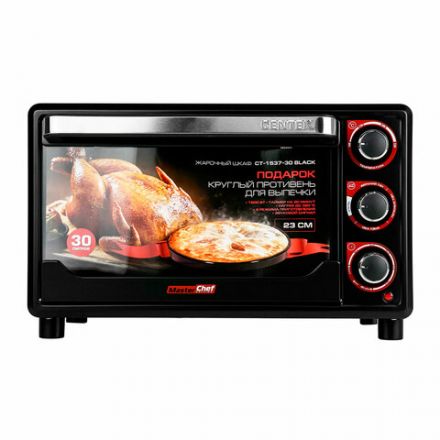 Мини-печь CENTEK CT-1537-30, 1600 Вт, 30 л, таймер 90 мин., черная Мини-печь CENTEK CT-1537-30, 1600 Вт, 30 л, таймер 90 мин., черная