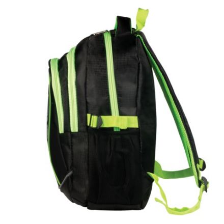 Рюкзак BRAUBERG HIGH SCHOOL универсальный, 3 отделения, "Неон", черный/салатовый, 46х31х18 см, 225520 Рюкзак BRAUBERG HIGH SCHOOL универсальный, 3 отделения, "Неон", черный/салатовый, 46х31х18 см, 225520