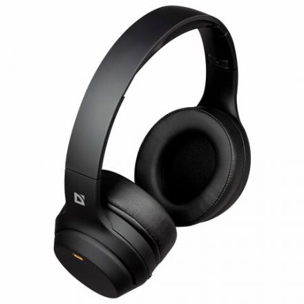 Наушники с микрофоном (гарнитура) DEFENDER FreeMotion B690, Bluetooth, беспроводные, черные, 63690