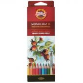 Карандаши акварельные KOH-I-NOOR, MONDELUZ 18 цв. шестигрй, 3717/18 Карандаши акварельные KOH-I-NOOR, MONDELUZ 18 цв. шестигрй, 3717/18