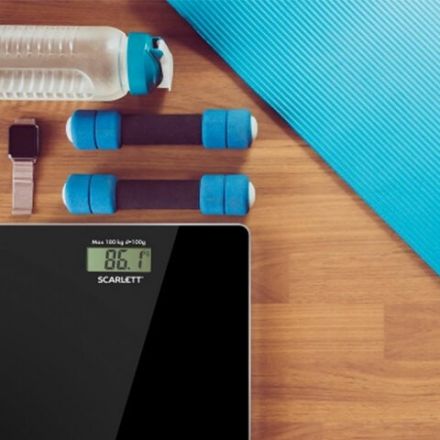 Весы напольные SCARLETT SC-BS33E036, электронные, вес до 180 кг, квадратные, стекло, черные Весы напольные SCARLETT SC-BS33E036, электронные, вес до 180 кг, квадратные, стекло, черные