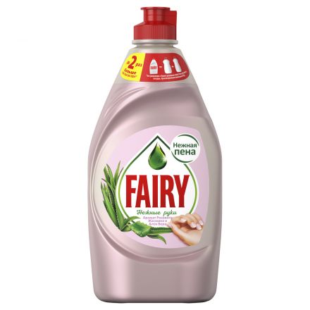 Средство для мытья посуды Fairy "Нежные руки. Розовый жасмин и Алоэ Вера", 450мл Средство для мытья посуды Fairy "Нежные руки. Розовый жасмин и Алоэ Вера", 450мл