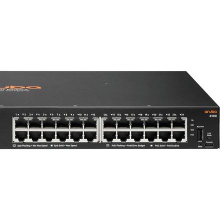 Коммутатор HPE Aruba JL677A 6100 24G Class4 PoE