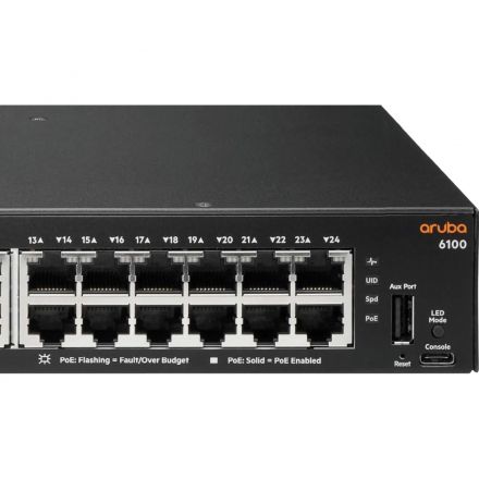 Коммутатор HPE Aruba JL677A 6100 24G Class4 PoE