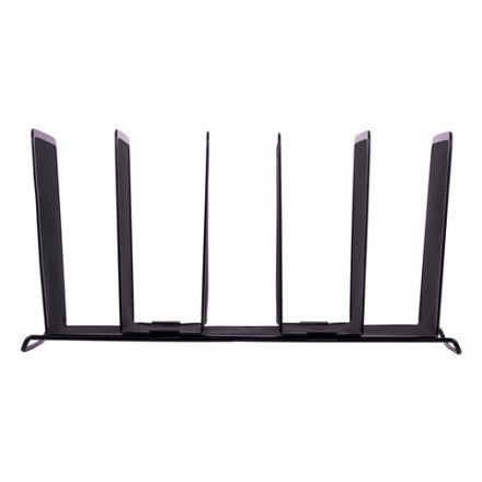 Подставка для сортировки писем и бумаг 5-ти секционная BRAUBERG "Germanium", металлическая, настольная, чер, 231968 Подставка для сортировки писем и бумаг 5-ти секционная BRAUBERG "Germanium", металлическая, настольная, чер, 231968