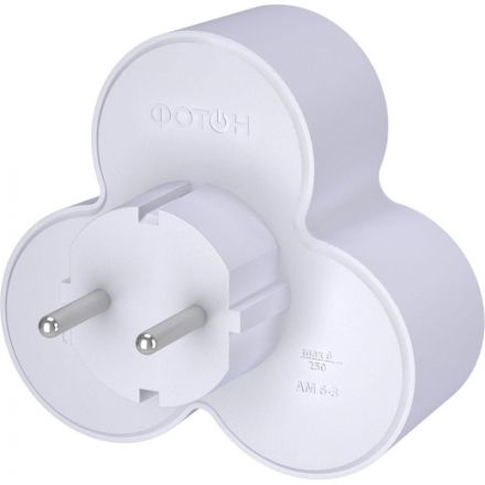 Разветвитель тройник ФОТОН АМ 6-3,  6А/1500Вт