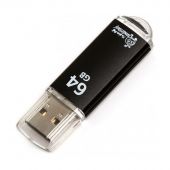 Флеш-память Smartbuy V-Cut, 64Gb, USB 2.0, чер, SB64GBVC-K