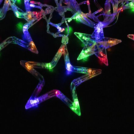 Электрогирлянда-занавес комнатная "Звезды" 3х0,5 м, 108 LED, мультицветная, 220 V, ЗОЛОТАЯ СКАЗКА, 591356 Электрогирлянда-занавес комнатная "Звезды" 3х0,5 м, 108 LED, мультицветная, 220 V, ЗОЛОТАЯ СКАЗКА, 591356