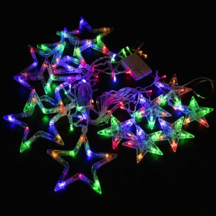Электрогирлянда-занавес комнатная "Звезды" 3х0,5 м, 108 LED, мультицветная, 220 V, ЗОЛОТАЯ СКАЗКА, 591356 Электрогирлянда-занавес комнатная "Звезды" 3х0,5 м, 108 LED, мультицветная, 220 V, ЗОЛОТАЯ СКАЗКА, 591356