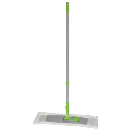 Швабра с флаундером 40 см, телескопический черенок 120 см, резьба 1,6 см, микрофибра (тип К), ЛЮБАША, 605028 Швабра с флаундером 40 см, телескопический черенок 120 см, резьба 1,6 см, микрофибра (тип К), ЛЮБАША, 605028
