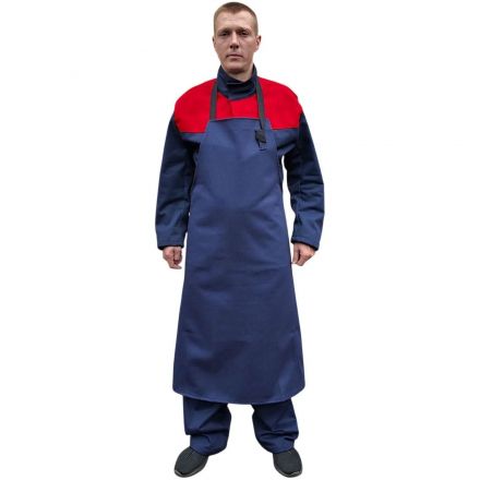 Фартук специальный т.син, 450 гр, 100% х/б