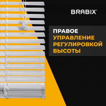 Жалюзи горизонтальные BRABIX 75х160 см, АЛЮМИНИЙ, цвет белый, 608626 Жалюзи горизонтальные BRABIX 75х160 см, АЛЮМИНИЙ, цвет белый, 608626