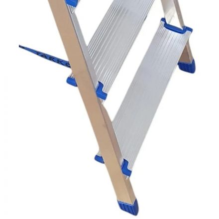 Стремянка двухсторонняя алюм широкая площадка 4ст TARKO 14204е Стремянка двухсторонняя алюм широкая площадка 4ст TARKO 14204е