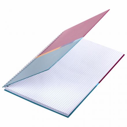 Тетрадь А4, 80 л., BRAUBERG, гребень, клетка, обложка твердая, "Color", 404055 Тетрадь А4, 80 л., BRAUBERG, гребень, клетка, обложка твердая, "Color", 404055