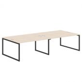 Стол 4-х местный XQWST 3214 Бук Тиара/Антрацит 3206х1406х750 Стол 4-х местный XQWST 3214 Бук Тиара/Антрацит 3206х1406х750