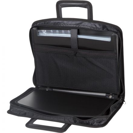 Папка-портфель с выдвижными ручками, черный, Комус Папка-портфель с выдвижными ручками, черный, Комус