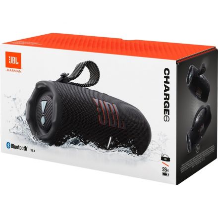 Портативная акустика JBL Charge 6 Black (JBLCHARGE6BLK)