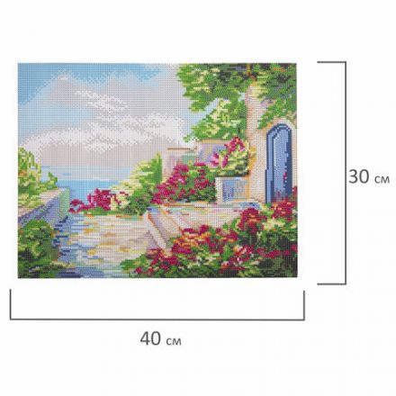 Картина стразами (алмазная мозаика) 30х40 см, ОСТРОВ СОКРОВИЩ "Домик у моря", без подрамника, 662400 Картина стразами (алмазная мозаика) 30х40 см, ОСТРОВ СОКРОВИЩ "Домик у моря", без подрамника, 662400