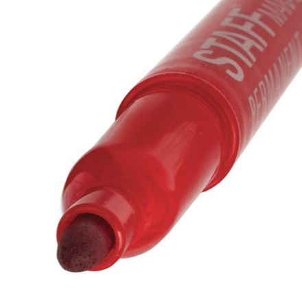 Маркер перманентный двусторонний STAFF "Manager" PM-625, КРАСНЫЙ, наконечники 0,8 мм/2,2 мм, 151627 Маркер перманентный двусторонний STAFF "Manager" PM-625, КРАСНЫЙ, наконечники 0,8 мм/2,2 мм, 151627