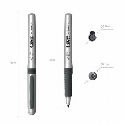 Маркер перманентный BIC "Intensity Ultra Fine", ЧЕРНЫЙ, тонкий наконечник 0,8 мм, 8290801 Маркер перманентный BIC "Intensity Ultra Fine", ЧЕРНЫЙ, тонкий наконечник 0,8 мм, 8290801