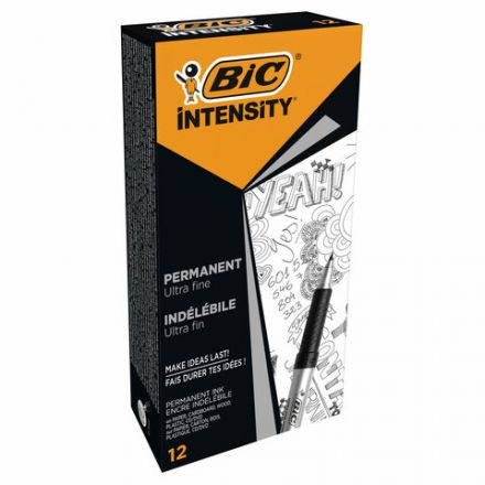 Маркер перманентный BIC "Intensity Ultra Fine", ЧЕРНЫЙ, тонкий наконечник 0,8 мм, 8290801 Маркер перманентный BIC "Intensity Ultra Fine", ЧЕРНЫЙ, тонкий наконечник 0,8 мм, 8290801
