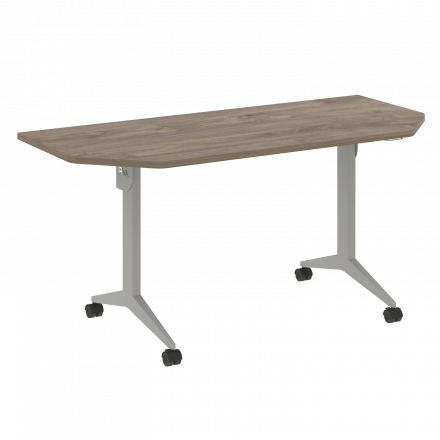 X-Pull Стол складной мобильный X.M-7.T2 Тиквуд тёмный/Серый металл 1580*720*753