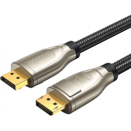 Кабель UGREEN DP112 (60844)1.4DP M/M Round Zinc Alloy Sh. в оплетке.3м черн Кабель UGREEN DP112 (60844)1.4DP M/M Round Zinc Alloy Sh. в оплетке.3м черн