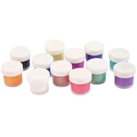 Акриловые краски 12 цветов перламутровые