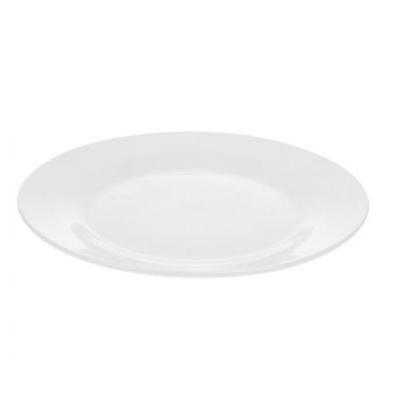 Тарелка Collage мелкая, фарфоровая, белая, d=26,3cм , (фк380)